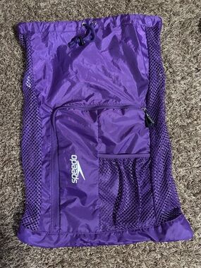 Speedo Deluxe Ventilator Mesh Bag Purple Swim Bag Pool